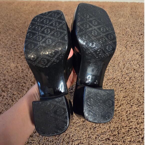 Jeffery Campbell y2k bubble platform rubber heeled slides sandals black 6 - Picture 4 of 8